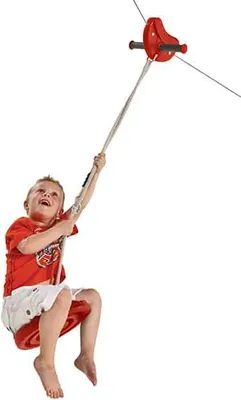 Immagine prodotto di Scivolo a fune | Percorso a fune per bambini | Zipline | Scivolo a fune da giardino
