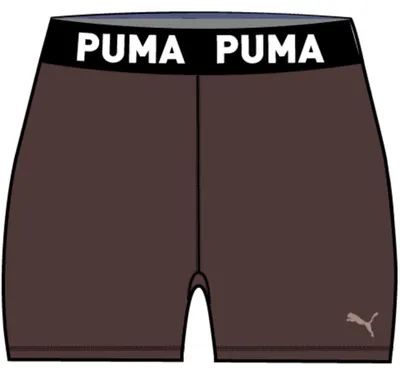 Image de Pantalons de sport courts "Strong" pour femmes - Modèle HW, 7,6 cm de largeur, couleur marron chocolat