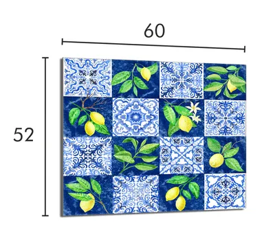 Obrázek produktu pro Ochranná skleněná deska na kamna 60x52 Mosaic