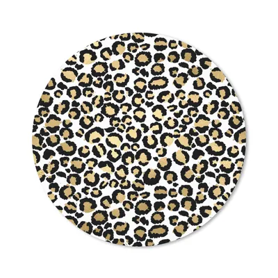 Produktbild von MuchoWow® Mauspad Mousepad Muster - Pantherdruck - Gold 40x40 cm - Mousepads - Maus Mat - Pad - Mausunterlage - Schreibtisch Accessoires