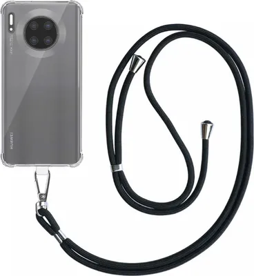 Immagine prodotto di Smartphonica Custodia per Huawei Mate 30 Pro - Mate 30E Pro 5G Trasparente Antiurto con Cavo Universale Staccabile - Custodia Backcover in Silicone Antiurto con Cordino