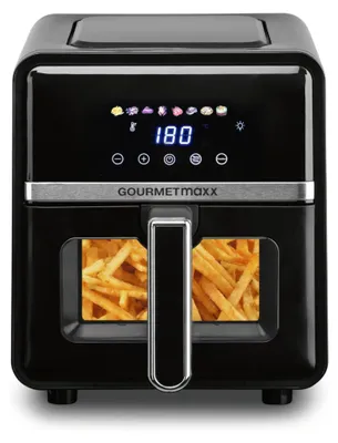 Obrázok produktu pre Gourmetmaxx 16539, Teplovzdušná fritéza, 5 L, 200 °C, 4 osôb, Samostarný, Čierna