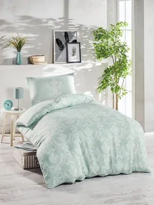 Produktbild von L'Essentiel Linge de Maison, Pure - Green, Bettwäschen, Grün, Baumwolle, 140 x 200 cm
