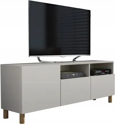 Zdjęcie produktu dla szafka rtv pod telewizor nowoczesna 150cm kaszmir dąb nóżki