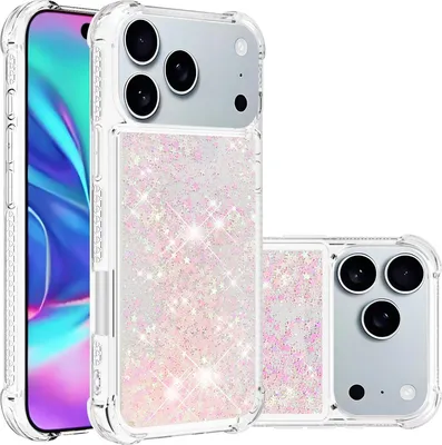 Produktbild von iPhone 17 Pro Max Hülle - Coverup Liquid Glitzer Back Cover - Pink