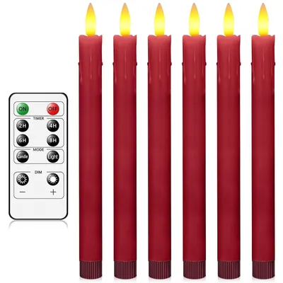 Image de Set de 6 bougies LED avec effet sans flamme pour décoration