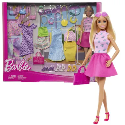 Produktbild von Großes Fashion Mode Spiel-Set | Barbie | Mattel | Puppe und Kleidung