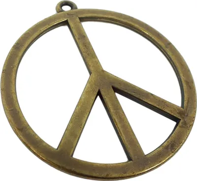 Produktbild von Anhänger Peace Messing im Used Look Minott 27998