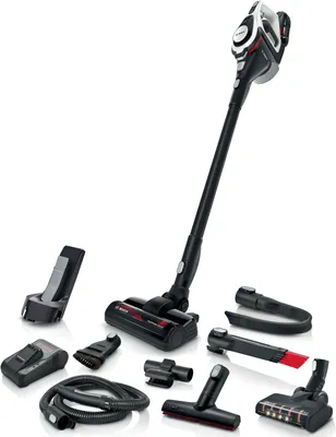 Obrázek produktu pro Bosch Serie 8 BSS825ALL, Tyčový vysavač, Bezsáčkové, Černá, Bílá, Suchý, Filtrování, Koberec, Tvrdá podlaha