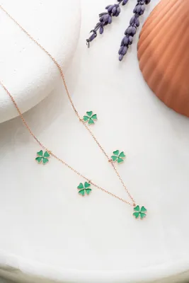 Immagine prodotto di Jumeon, NRZ99128, Collana in argento, 100 % PLASTICA, Oro rosa
Verde