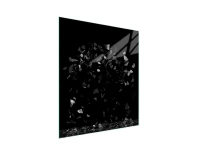 Produktbild von Glasschneidebrett 45x52 Schwarz