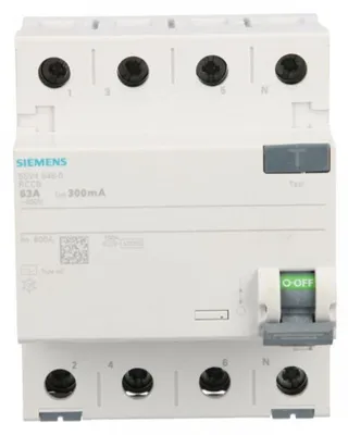 Produktbild von Siemens FI TYP AC 63/4 30MA 4TE, 10 A, IP20
