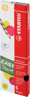 Produktbild von Ergonomischer Dreikant-Bleistift für Linkshänder - STABILO Easygraph in blau - Einzelstift - Härtegrad HB