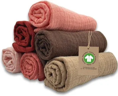Produktbild von Famanu Spucktücher und Waschlappen für Babys - Superweiche und saugfähige Musselin-Baumwolle