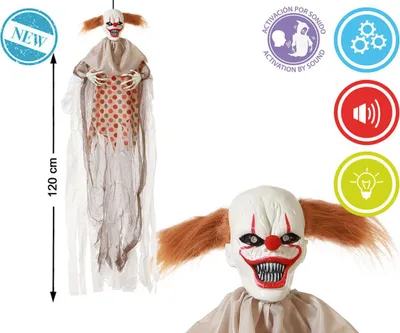 Obrázek produktu pro Halloween dekorace klaun 120 x 70 x 12 cm