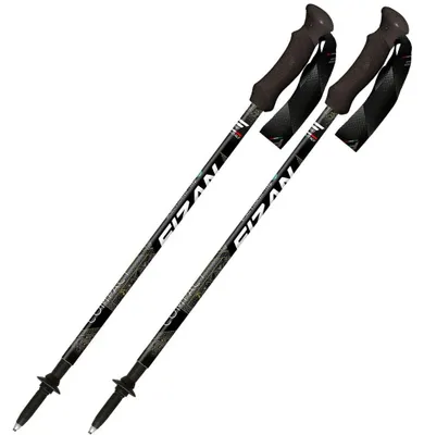 Obrázek produktu pro Trekingové hole FIZAN Compact 3 MS black nejlehčí Alau hole na světě 158 gramů