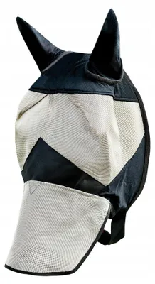 Produktbild von Horze Fliegenmaske mit Nüsternschutz, Braun, Warmblut