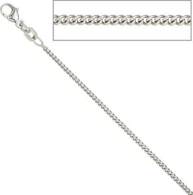 Produktbild von JOBO Panzerkette 925 Sterling Silber 1,7 mm 36 cm Halskette Kette Karabiner