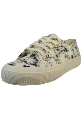 Produktbild von Superga Damen Low Sneaker 2750 Sketched Flowers S6122NW Weiß