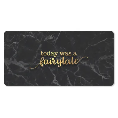 Produktbild von MuchoWow® Mauspad Mousepad Zitate - Sprichwörter - Gold - Marmor 60x30 cm - Mousepads - Maus Mat - Pad - Mausunterlage - Nachhaltig