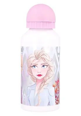 Image de Frozen 2 - La Reine des Glaces II Anna Elsa Gourde en aluminium pour enfants 400 ml