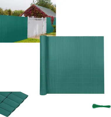 Obrázek produktu pro XINZI PVC rohož na ochranu soukromí Plot na ochranu soukromí Plot na ochranu soukromí Odolný proti povětrnostním vlivům pro zahradu, balkon a terasu, 120 x 500 cm Zelený