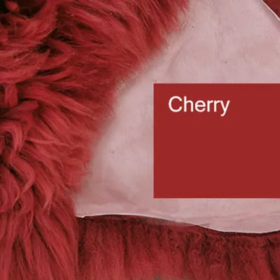 Zdjęcie produktu dla Top Eco Futra Ze Skóry Lambsheep Cherry Red Bordeau New L-Xl 80Cm - 100Cm