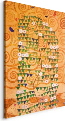 Produktbild von Bilder Gustav Klimt 80x120 cm Vlies Leinwandbild 1 tlg Kunstdruck modern Wandbilder XXL Wanddekoration Design Wand BildAbstrakt Kunst l-G-10059-b-a