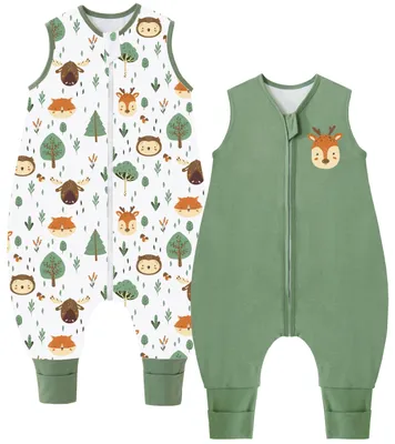 Productafbeelding van 2-delige set baby slaapzakken met voetopening, 1.5 Tog