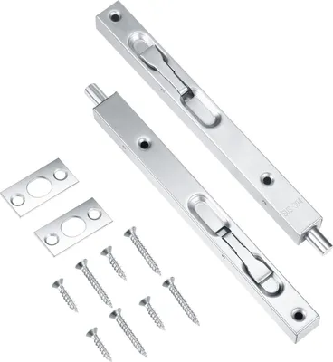 Produktbild von Edelstahl Türschlösser Versteckte Türverriegelung Bürstenschloss - Set von 2 Stück.