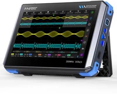 Produktbild von FNIRSI DPOS350P 4-in-1 Oszilloskop mit Signalgenerator, 7 Touchscreen, 2 Kanäle, 350MHz