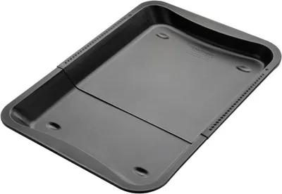 Produktbild von Universelle Backplatte – Verstellbare Backblech – Zum Backen von Gebäck – Antihaftbeschichtung – 34,5–52 cm – Schwarz