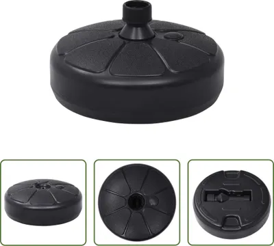 Immagine prodotto di The Living Store Supporto per ombrellone Sabbia/Acqua 15 L Nero