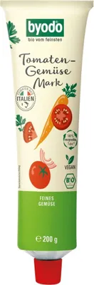 Produktbild von Byodo Tomaten-Gemse Mark Doppelfrucht in der Tube (200g)