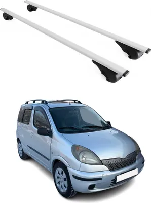 Produktbild von Dachträger Grundtäger für Toyota Yaris 1999-2005 75kg Metall Silber 2 tlg