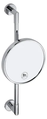 Produktbild von Kosmetikspiegel Bemeta, einseitig, Durchmesser 200 mm, 3-fache Vergrößerung, an einem verchromten St