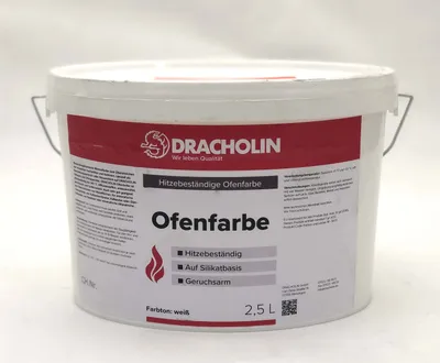 Obrázok produktu pre Tepelne odolná biela farba na kachľové pece a krby