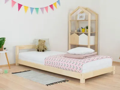 Produktbild von Kinderbett DREAMY - Einzelbett mit Kopfteil 120x190 cm Petroleum