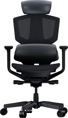 Produktbild von COUGAR Argo One, PC-Gamingstuhl, 150 kg, Netz-Sitz, Netz-Rückenlehne, Schwarz, Schwarz