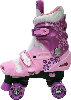 Produktbild von Kinder Rollschuhe / Disco Roller verstellbar 35-37 in rosa / pink