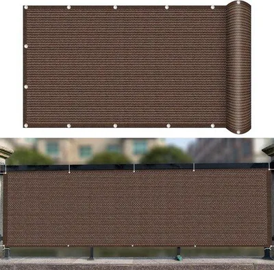 Immagine prodotto di Tettoia per balcone - Resistente ai raggi UV - Protezione dal vento - Garantisce la privacy - Traspirante - 125x200 cm - Marrone
