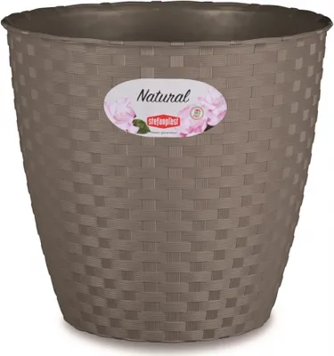 Image de Pot de fleurs Stefanplast 10006829 Plastique brun