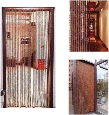 Immagine prodotto di Tende a pannello Famanu per interni - Tende in legno per porte, ideali per soggiorni e pareti divisorie (90 x 190 cm)