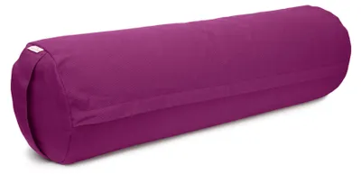 Produktbild von yogabox Yoga und Pilates Bolster / Yogarolle BASIC - aubergine 65 x 22 x 22 cm Buchweizenschalen