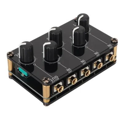 Zdjęcie produktu dla Pasywny mikser dźwięku, mikser 4 w 1, mikser stereo, mikser pasywny, mikser liniowy stereo, mikser dźwięku