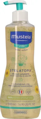 Produktbild von Mustela Stelatopia Čističový olej na kúpanie, 500ml