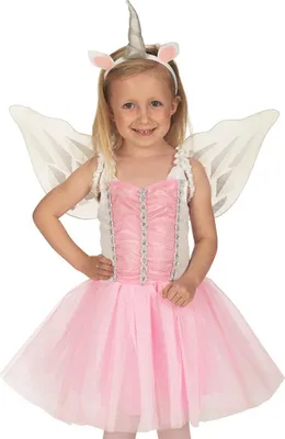 Produktbild von Einhorn Ballerina Kostüm für Mädchen - Rosa | Kinder Märchenkostüm Größe: 104