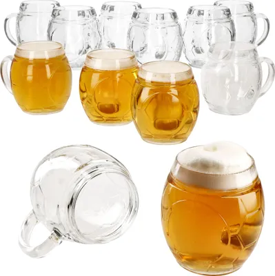 Premium Bierglas Fußball mit Gravur | Geschenk-Idee | personalisiertes Bier- glas mit Name | Geschenk für Männer 0,5 Liter