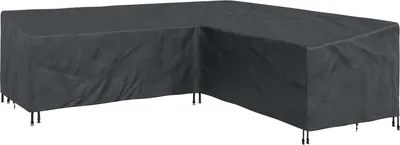 Image de Housse de meuble vidaXL, 270 x 270 x 80 cm, tissu Oxford 600D, forme en L, noir
