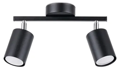 Obrázek produktu pro Stropní svítidlo LEMMI 2 černé 2xGU10 10W ocel 20x8x26cm Sollux Lighting